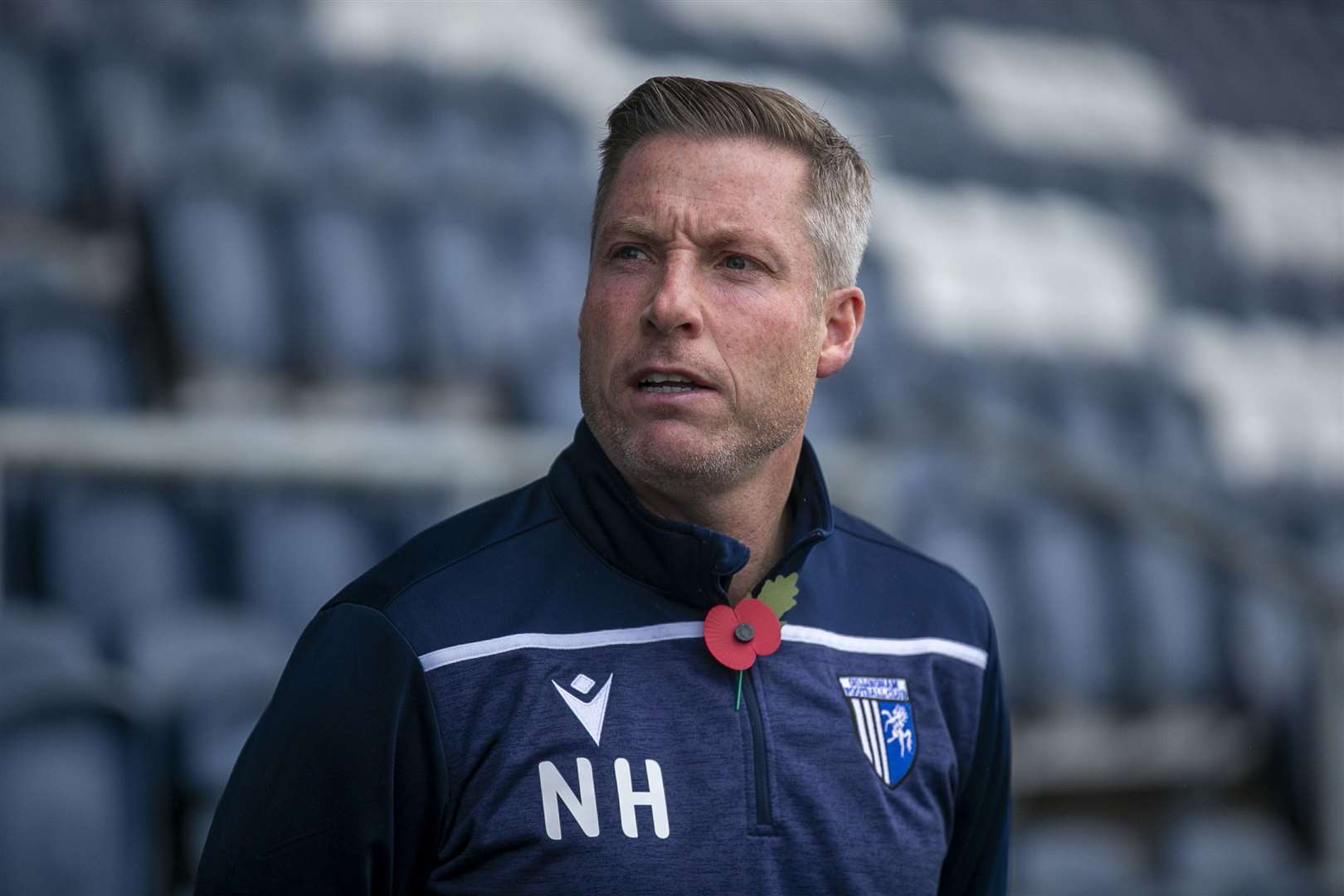 Gillingham boss Neil Harris disappointed his side couldn't see out the win against AFC Fylde Picture: KPI