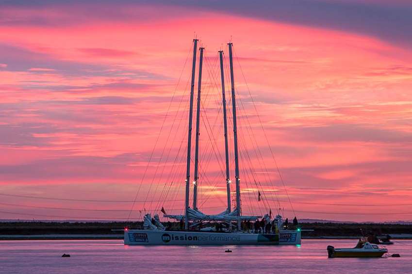 The fleet of yachts taking part in the Clipper Round the World race arrive in Queenborough Picture: Henry Slack