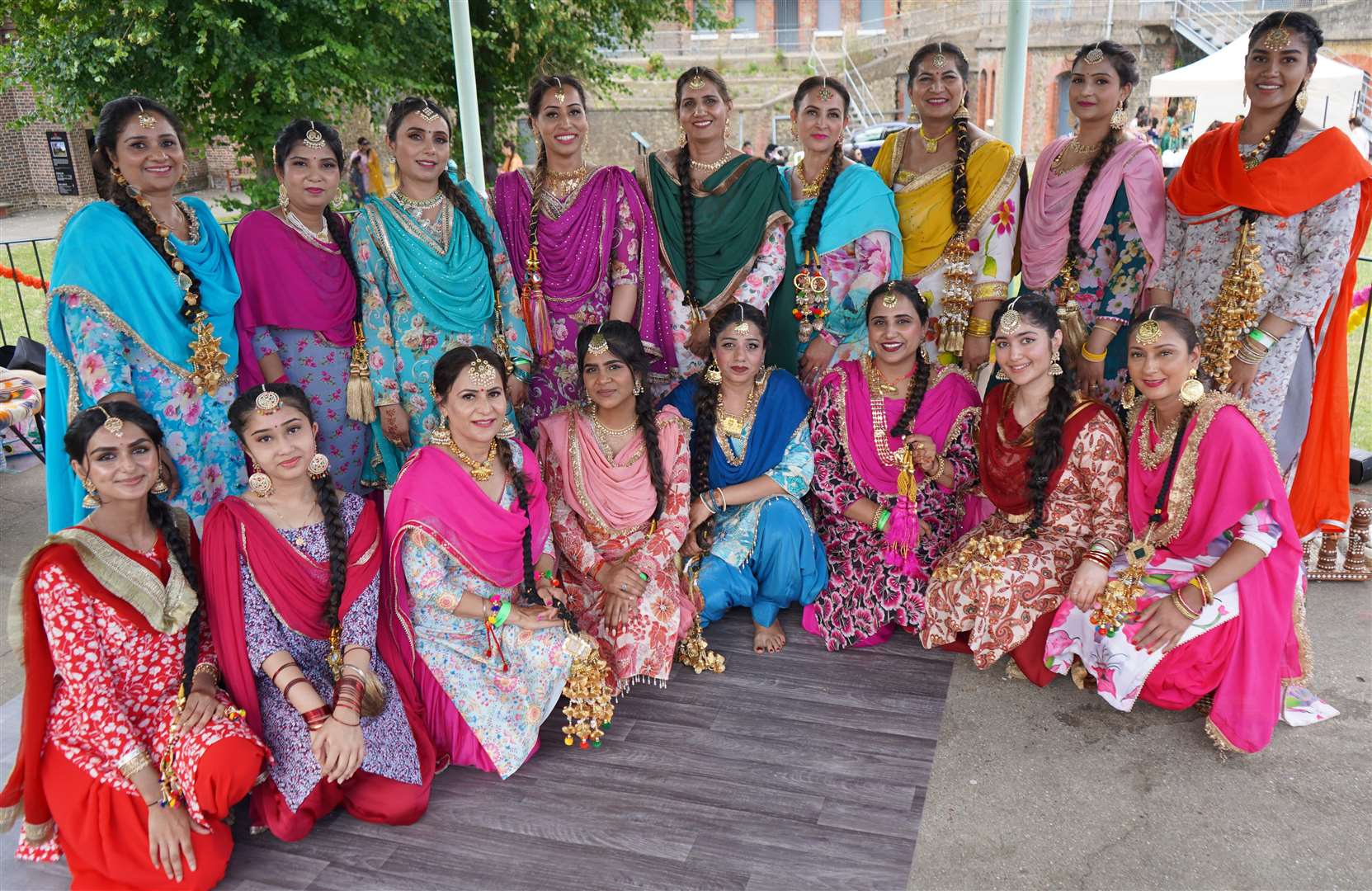 The Kent Saheli Froup Giddha performance team