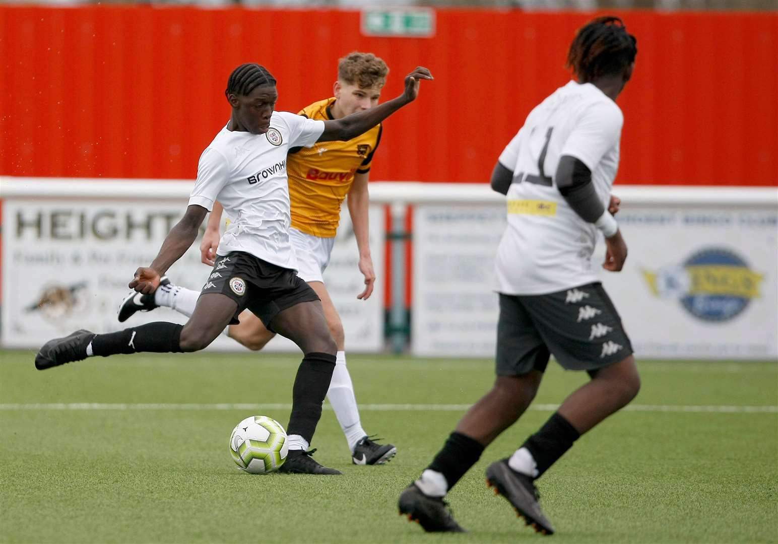 Ashley Tshitenga puts Bromley ahead in extra-time on Sunday. Picture: PSP Images