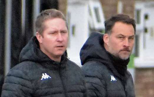 Folkestone joint-head coaches Roland Edge and Micheal Everitt. Picture: Randolph File