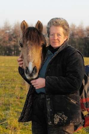 Horse rescue yard manager Stella King with one of the rescued ponies