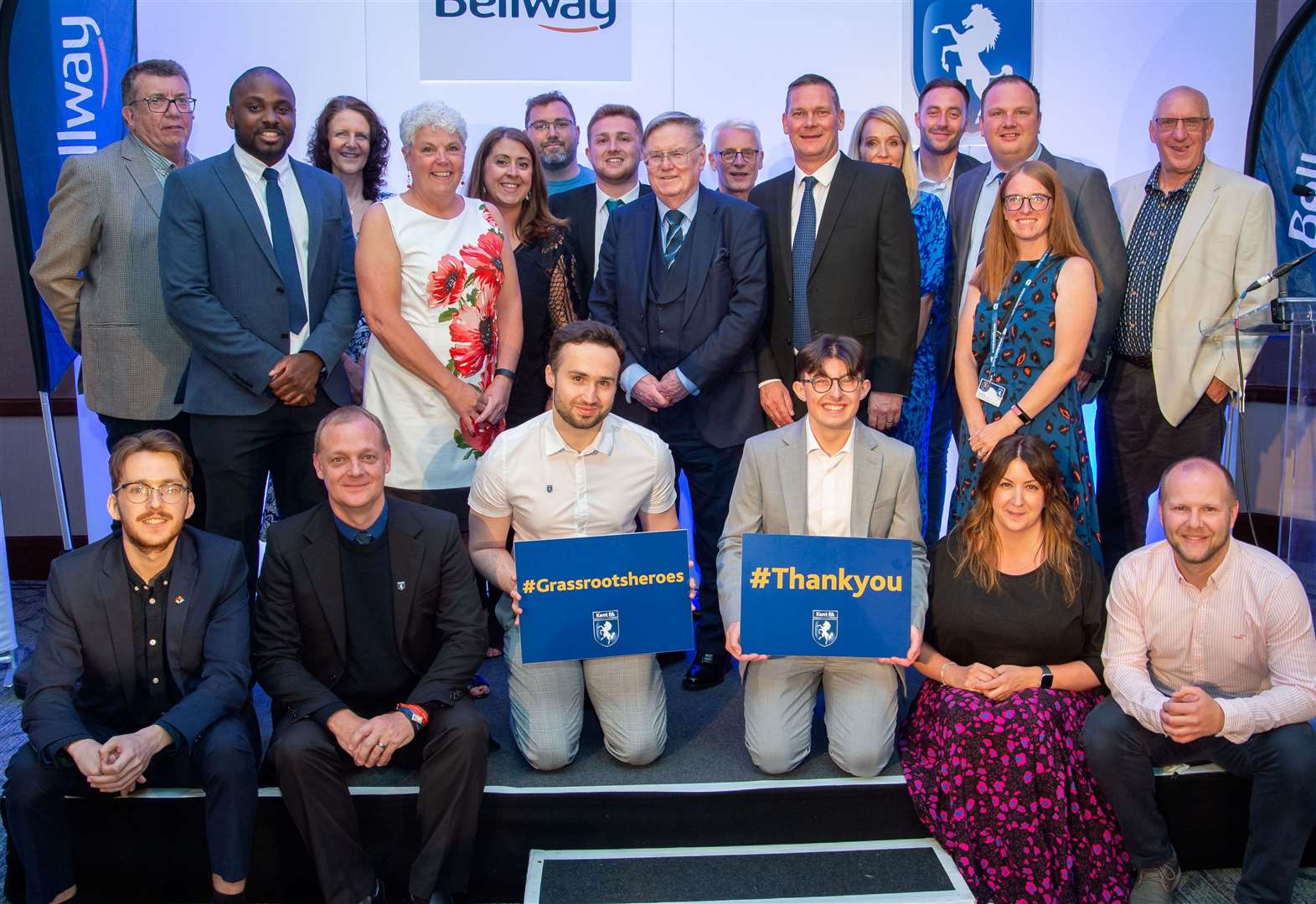 The 2023 Kent FA Grassroots Workforce Award winners with Kent FA staff, judges and sponsors. Picture: Ian Scammell