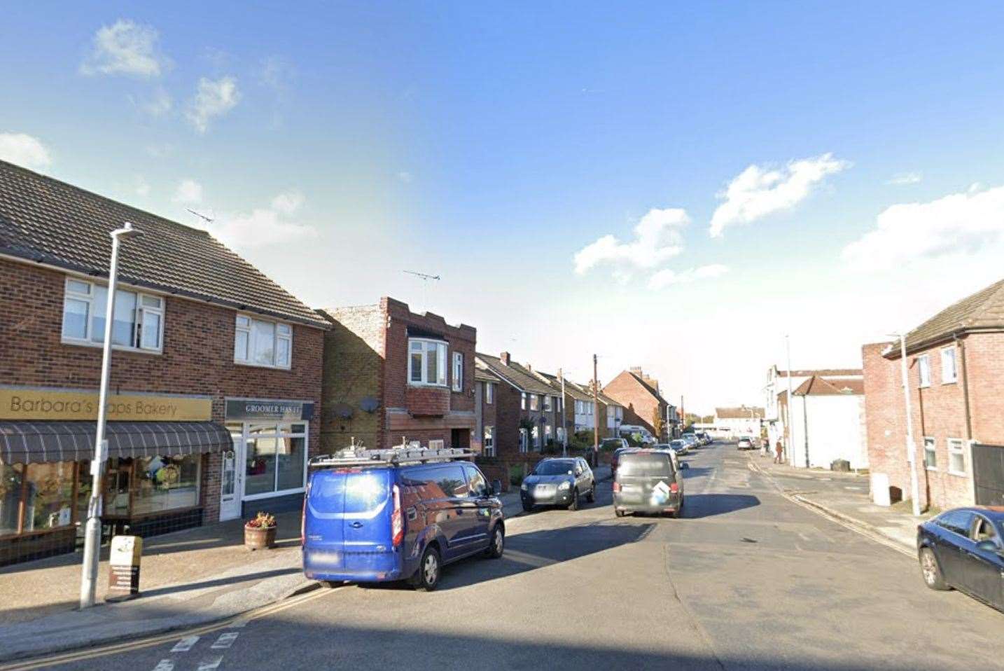 The crash happened in Garlinge High Street. Picture: Google