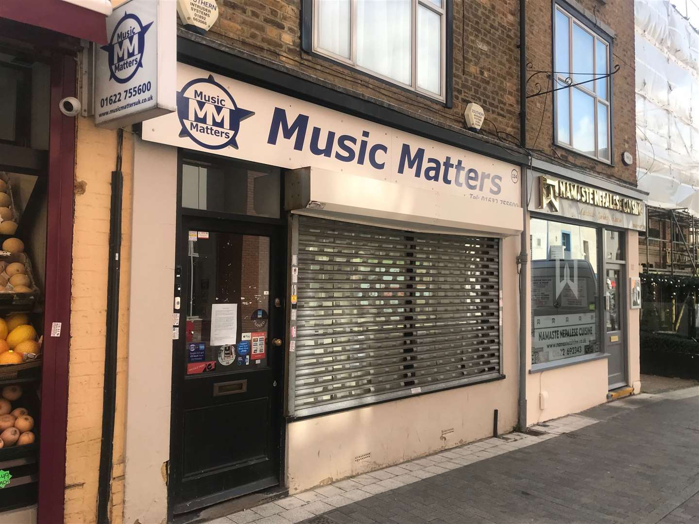 Music Matters in Maidstone's Week Street has closed