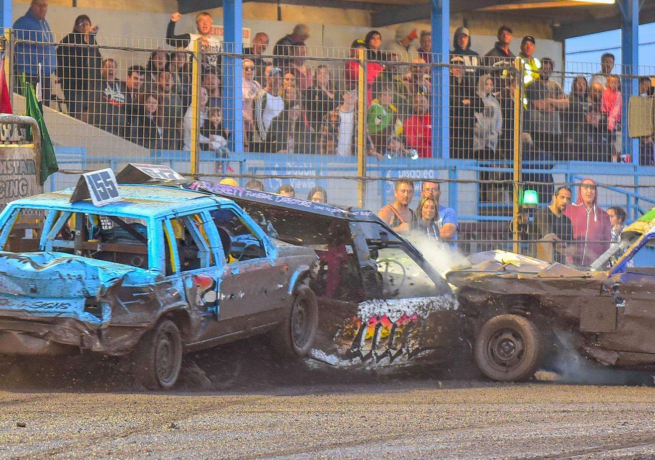 Banger racing. Stock image