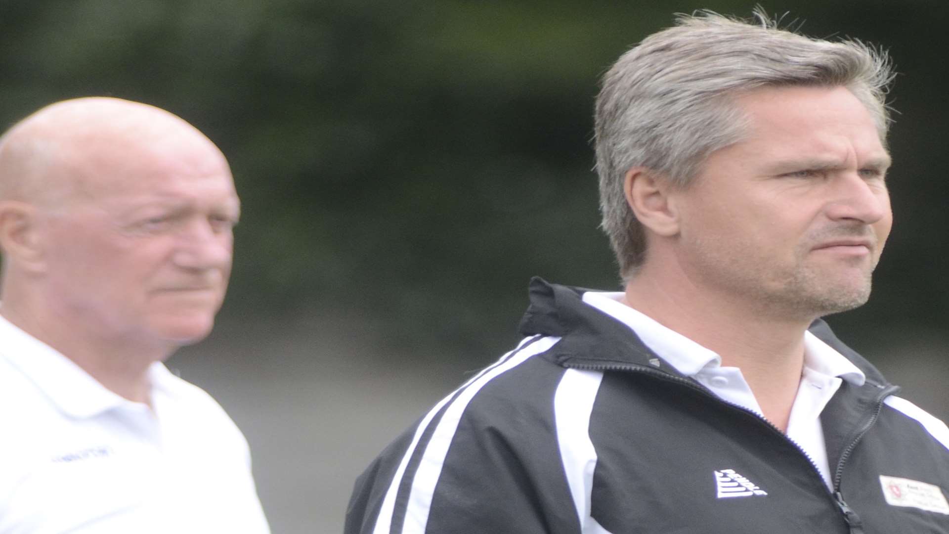 Faversham manager Ray Turner with assistant Clive Walker Picture:Chris Davey