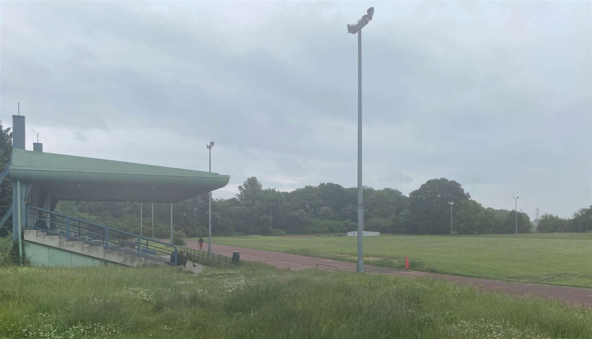 The running track at Deangate Ridge sports complex