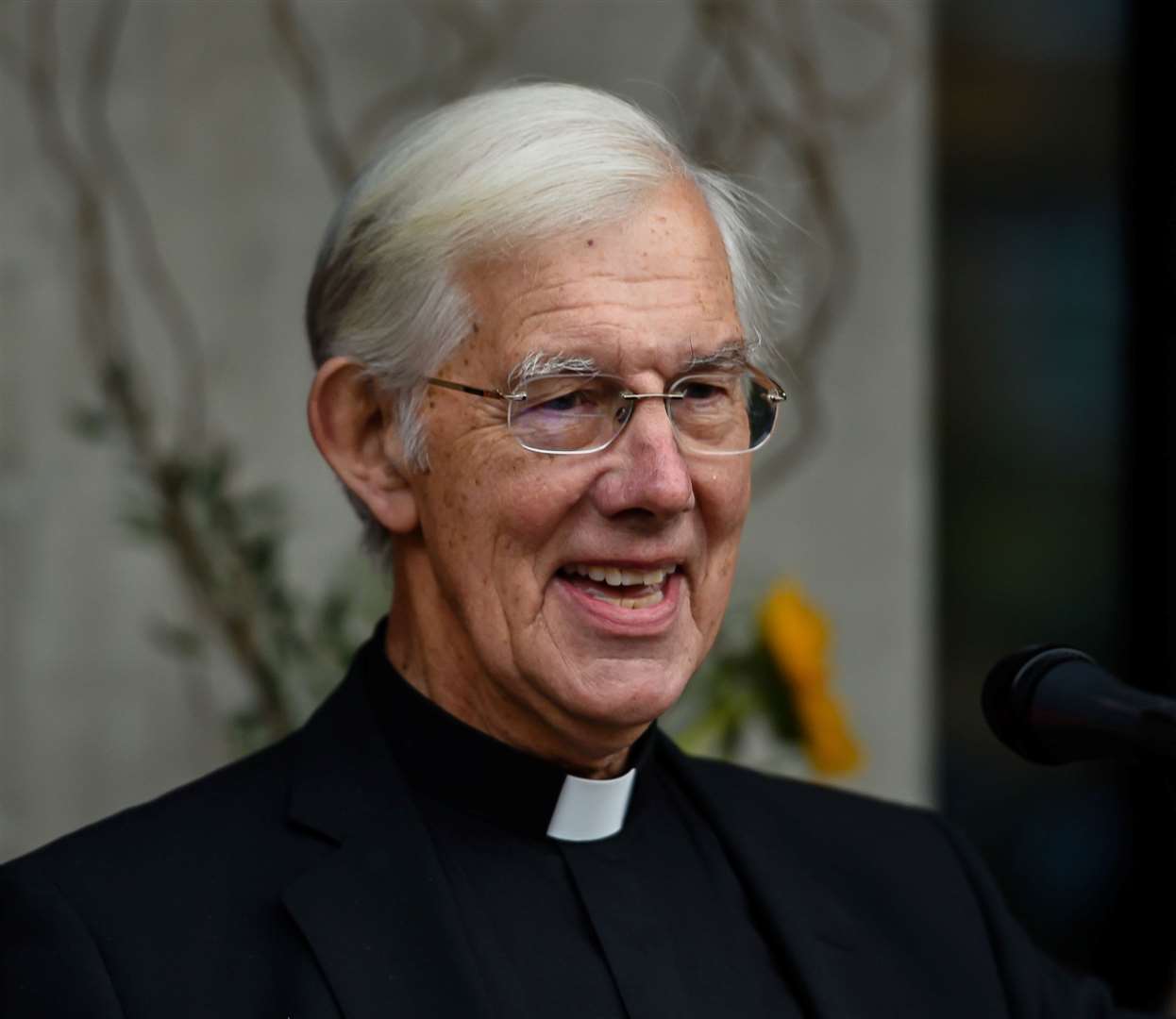 Dr Robert Willis at the official opening of the Malthouse Theatre back in 2019