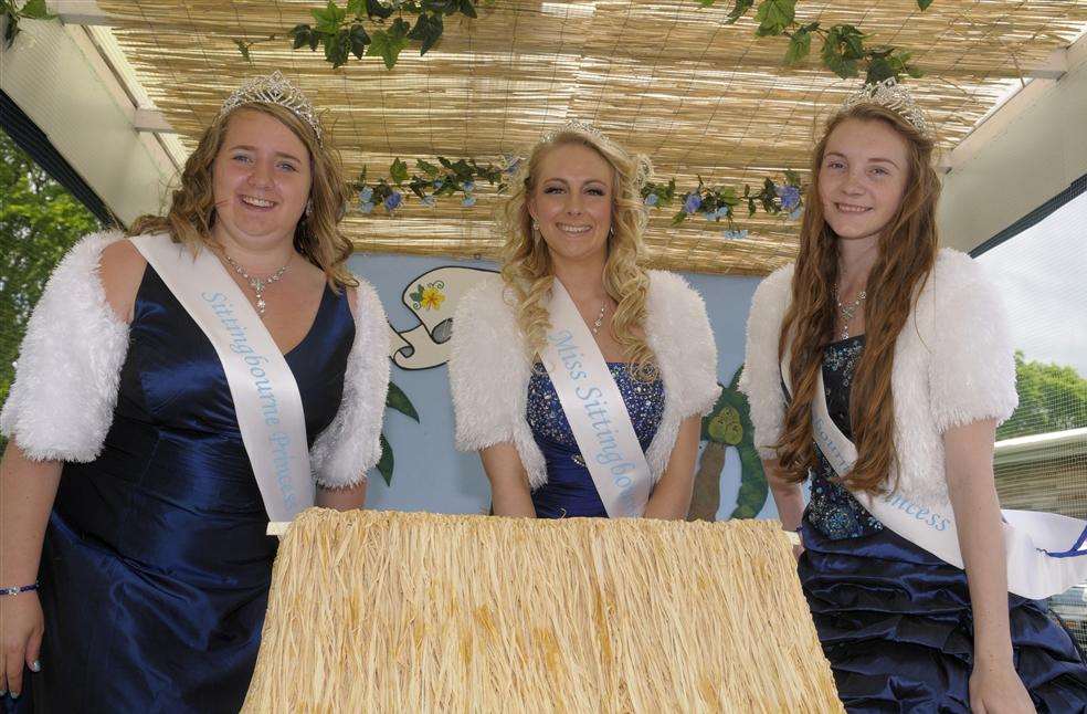 Sittingbourne carnival court Shaunie Jarrett, Heidi Knight and Hannah Bradford at the town carnival.