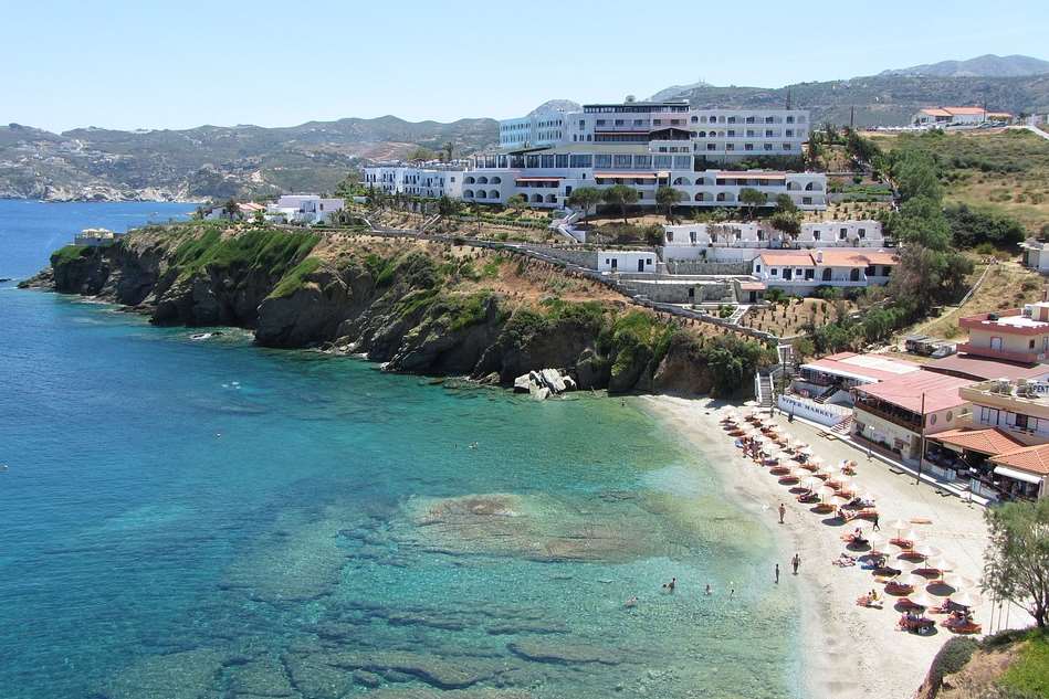 The two families met at a resort in Crete, Greece. Stock pic.