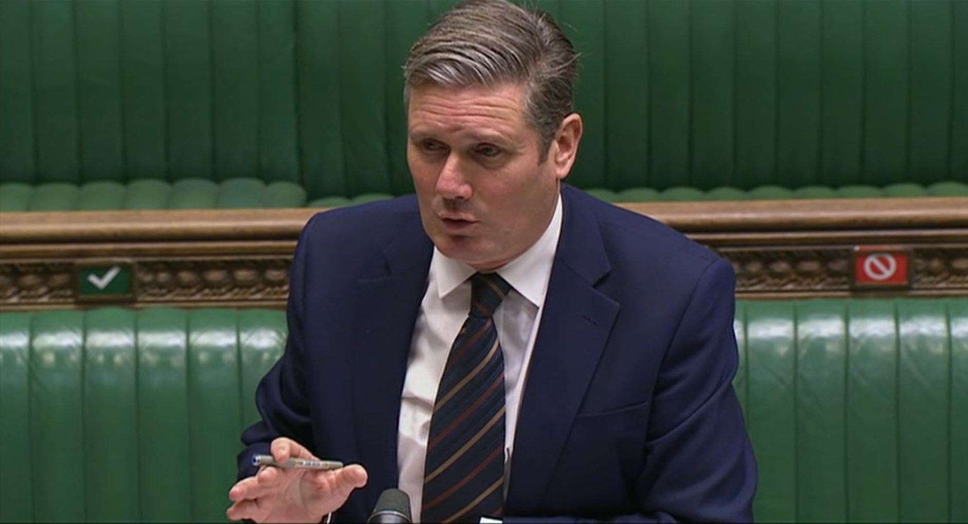 Labour leader Sir Keir Starmer confirmed there were differing opinions within the party on its approach to voting on a Brexit deal (PA/House of Commons)