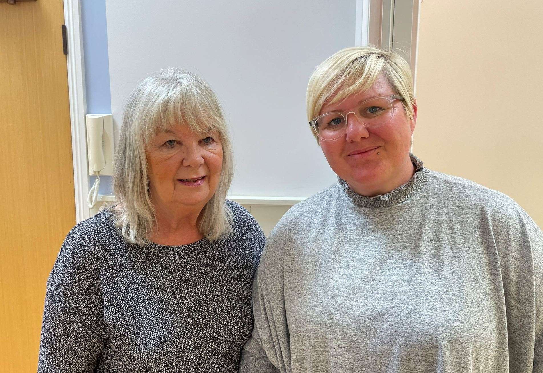 Stroke survivor Kerry Long, from Eastchurch, with her auntie Pauline Williams. Picture: Joe Crossley