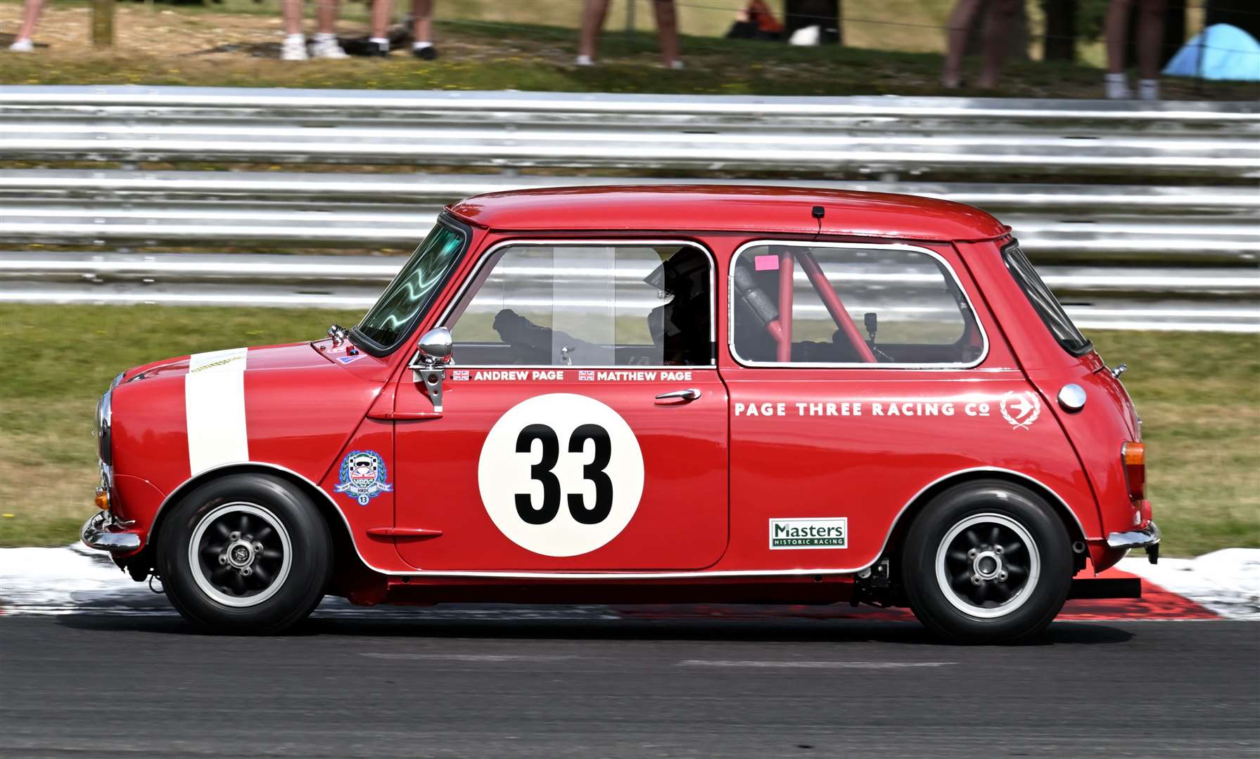 Matthew Page, from Cranbrook, finished sixth and eighth in the two Sanwa Trophy Pre-66 races. Picture: Simon Hildrew