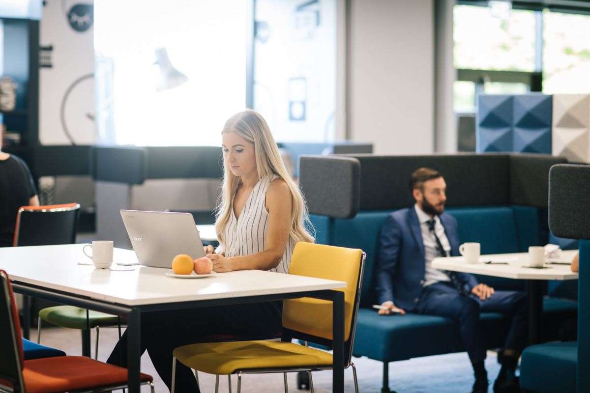 Remote working space at the Village Hotel