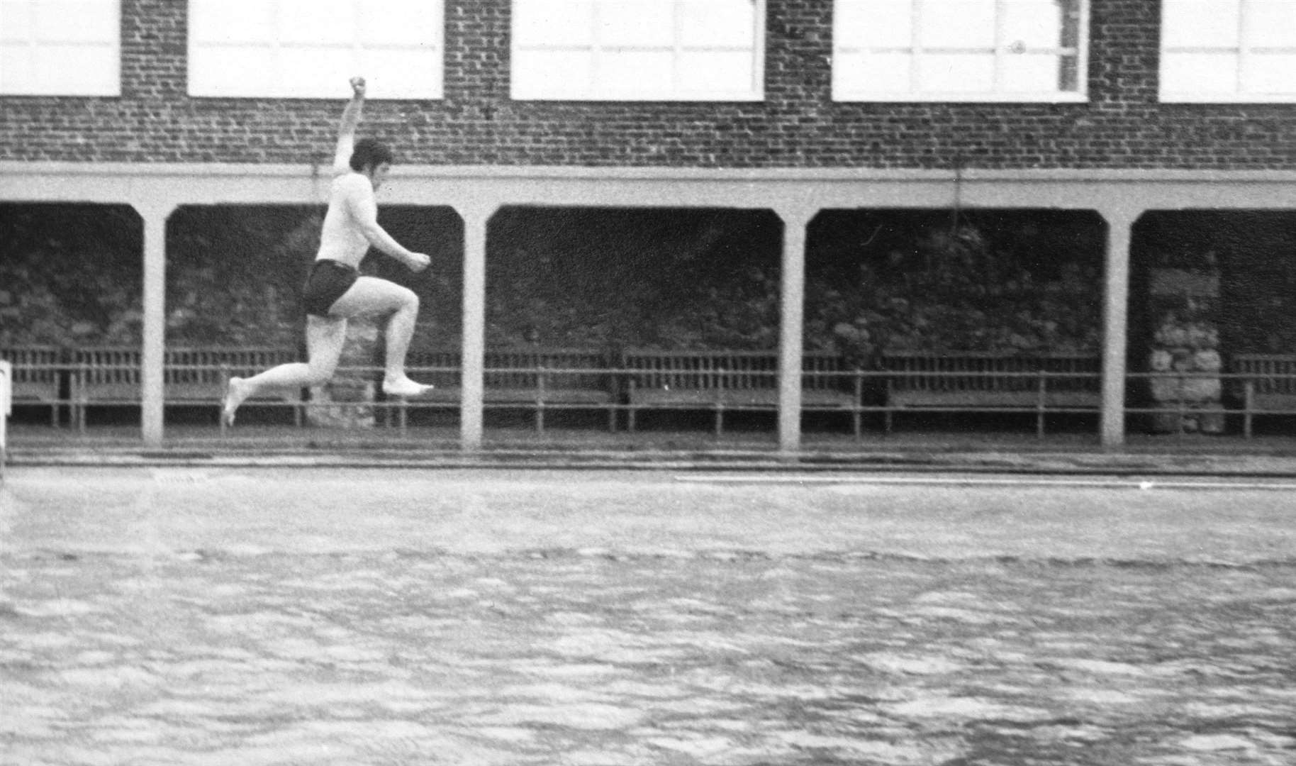 The last days of Sheerness Technical High School for Boys, taken by fifth-form pupil John Nurden in July 1970, at the Aquarena