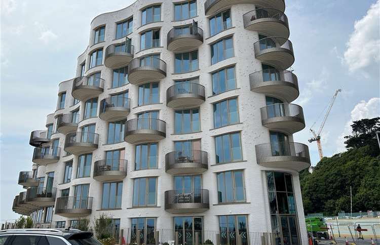 The Shoreline Crescent flats are the first phase of the masterplan for Folkestone coastline