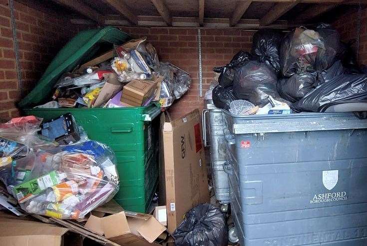 Lee Wood went nearly a whole month without his bins being emptied in Stanhope. Picture: Joe Harbert