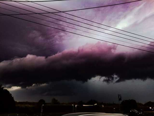 The storm over Greatstone. Picture: @andynikon12