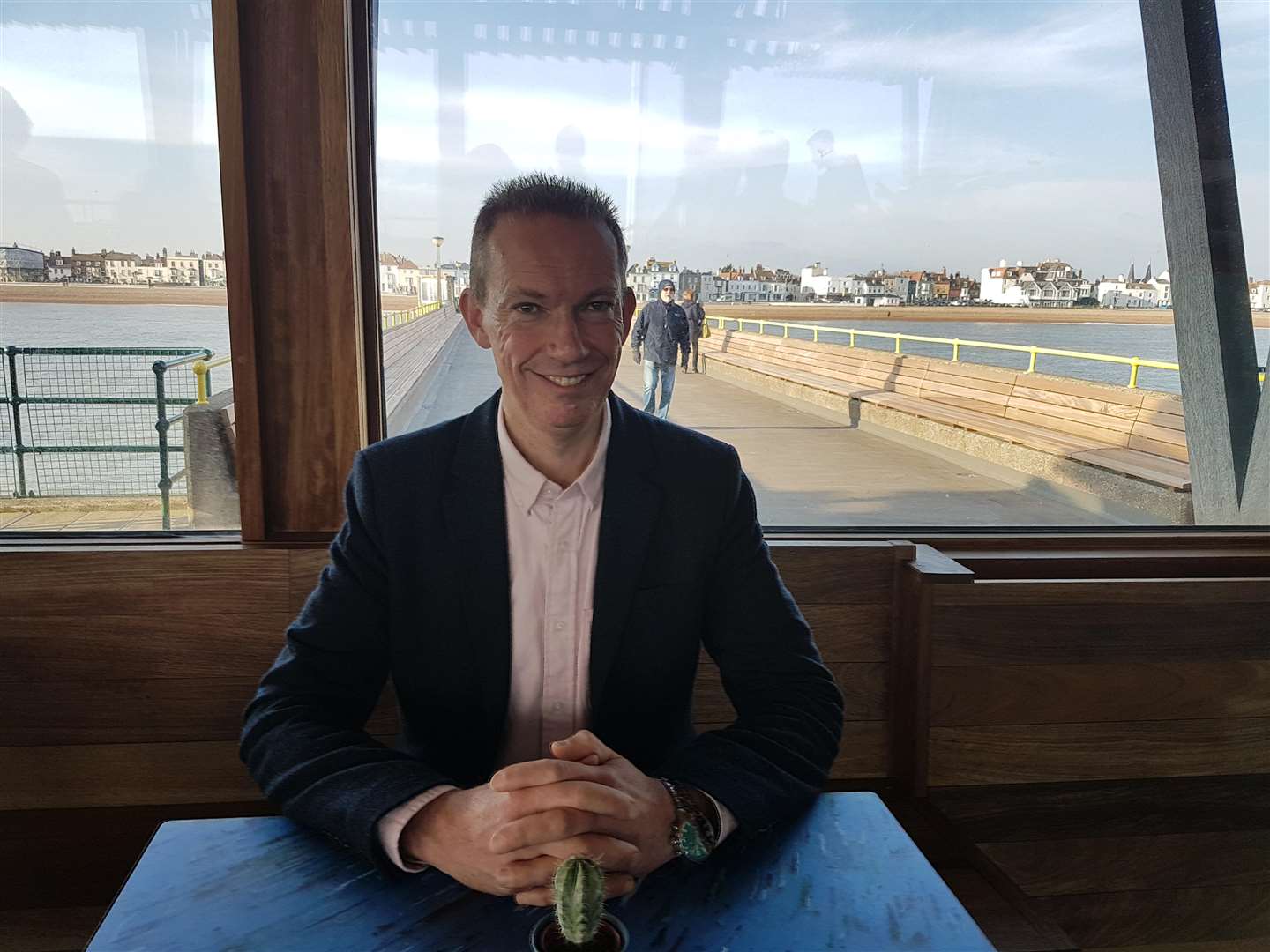 Dover District Council's portfolio holder for property management and environmental health Cllr Trevor Bartlett has played an important role in pushing through the pier project