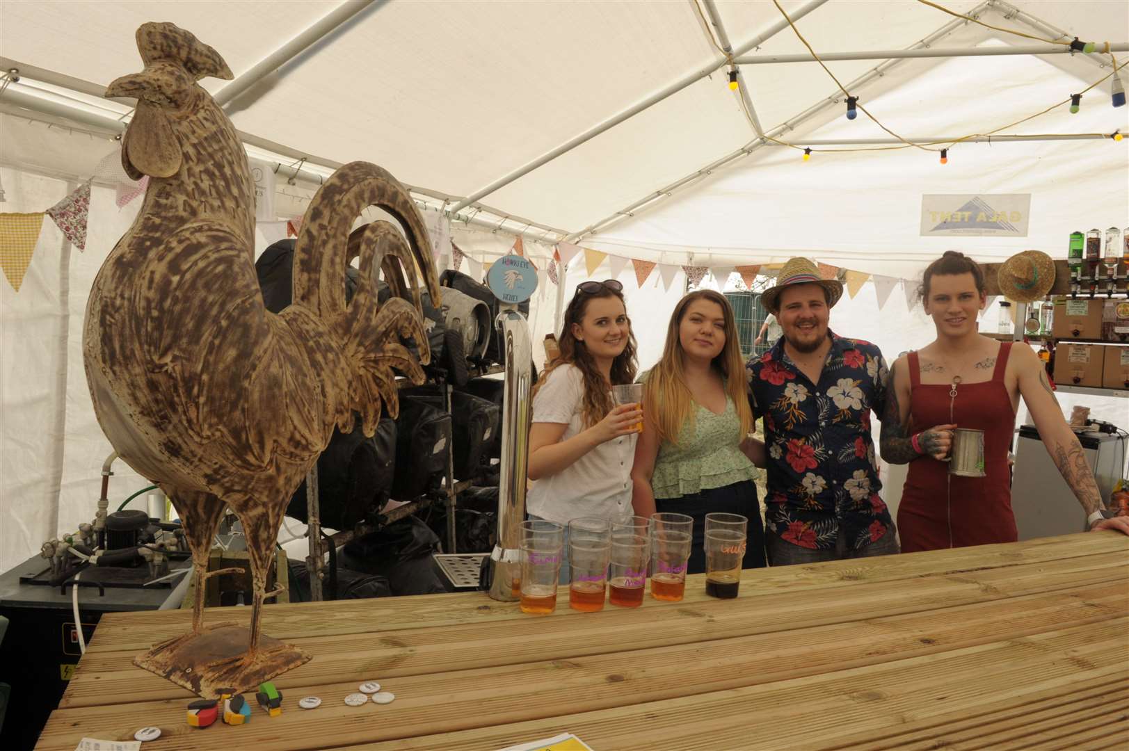 Pett Farm, Pett Lane, Stockbury..Chickenstock Music Festival..The Cock bar..Picture: Steve Crispe. (14058891)