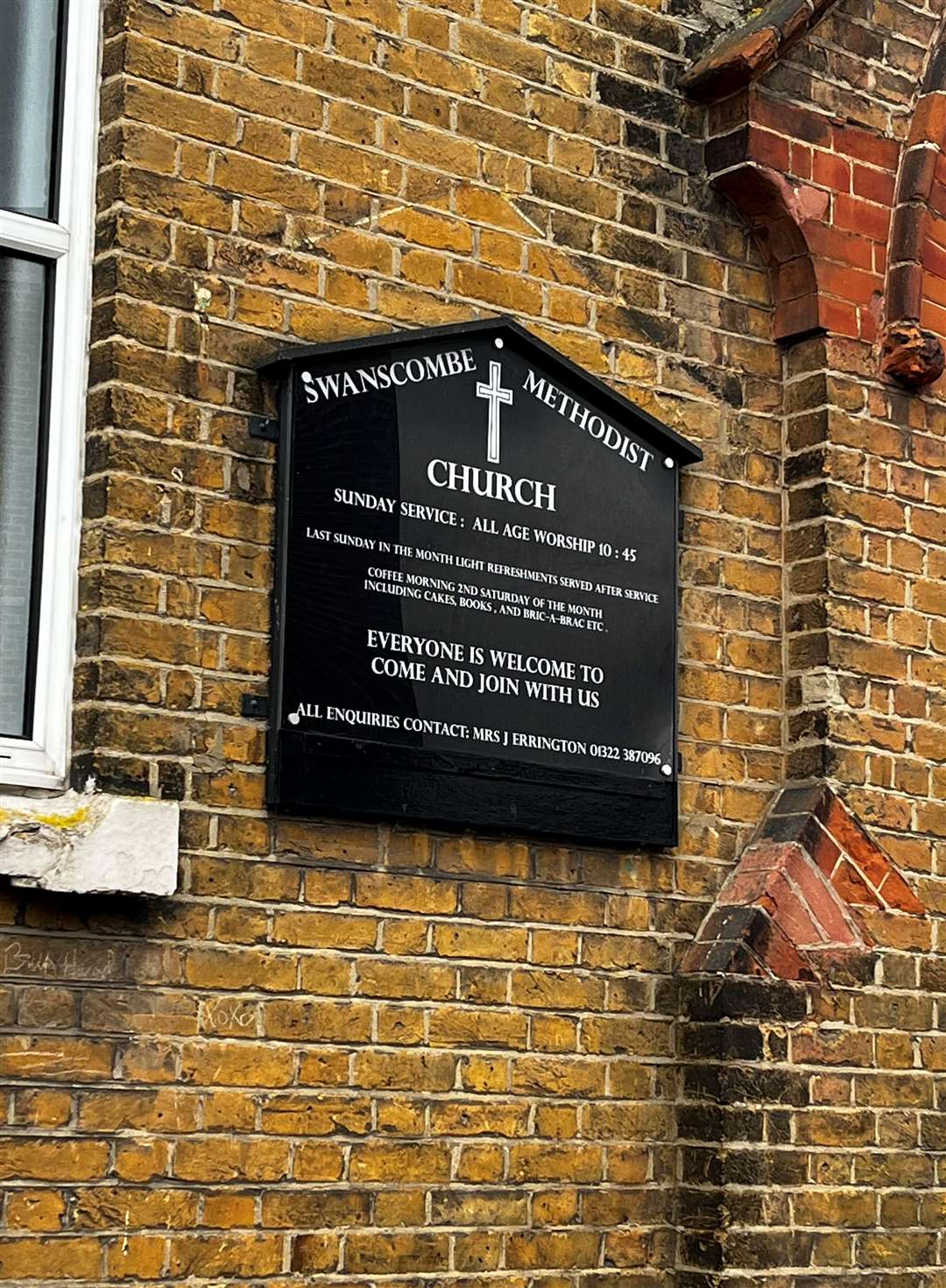 Swanscombe Methodist Church in Church Road, Swanscombe