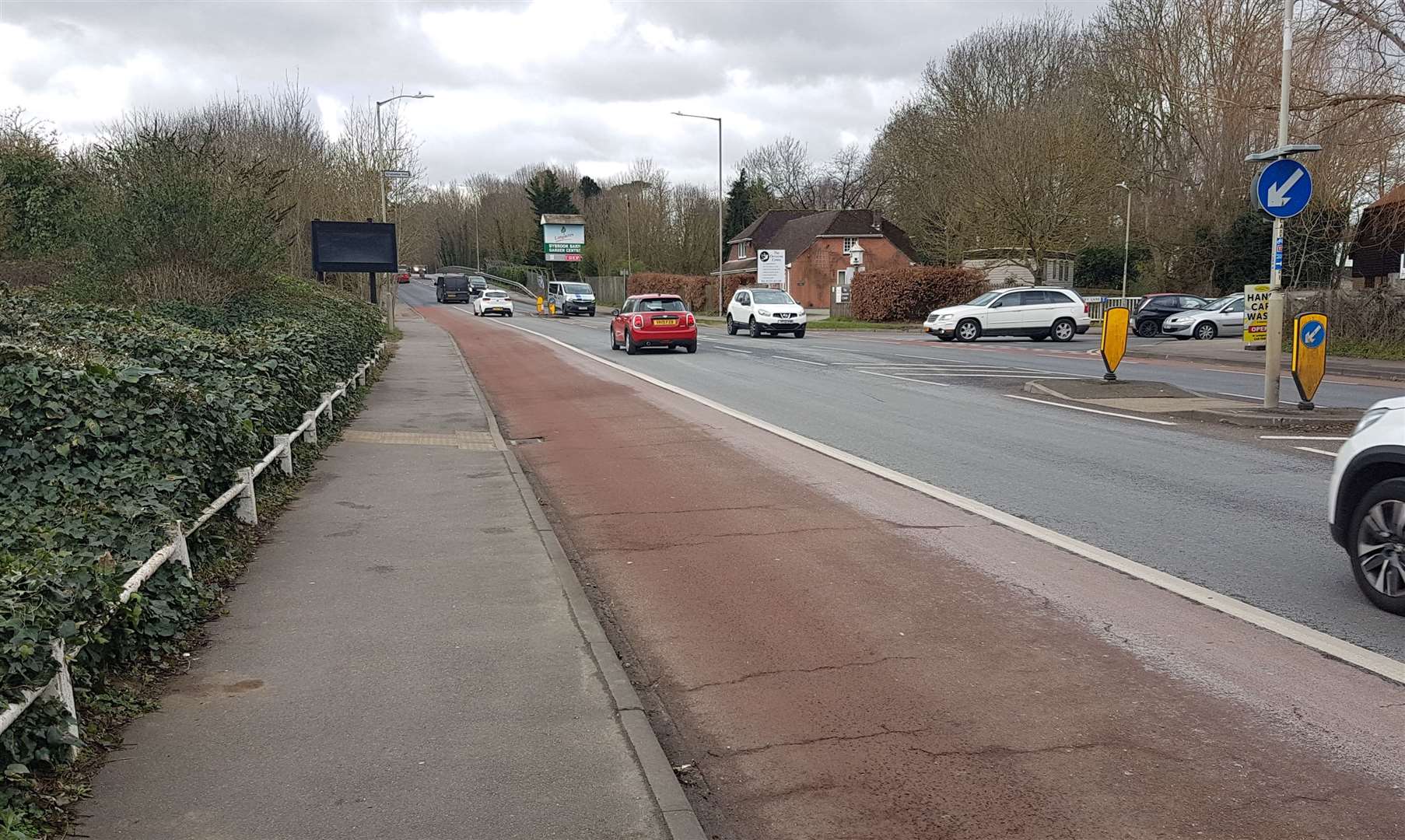 The incident happened in Canterbury Road, Kennington, close to the Harvester and Holiday Inn