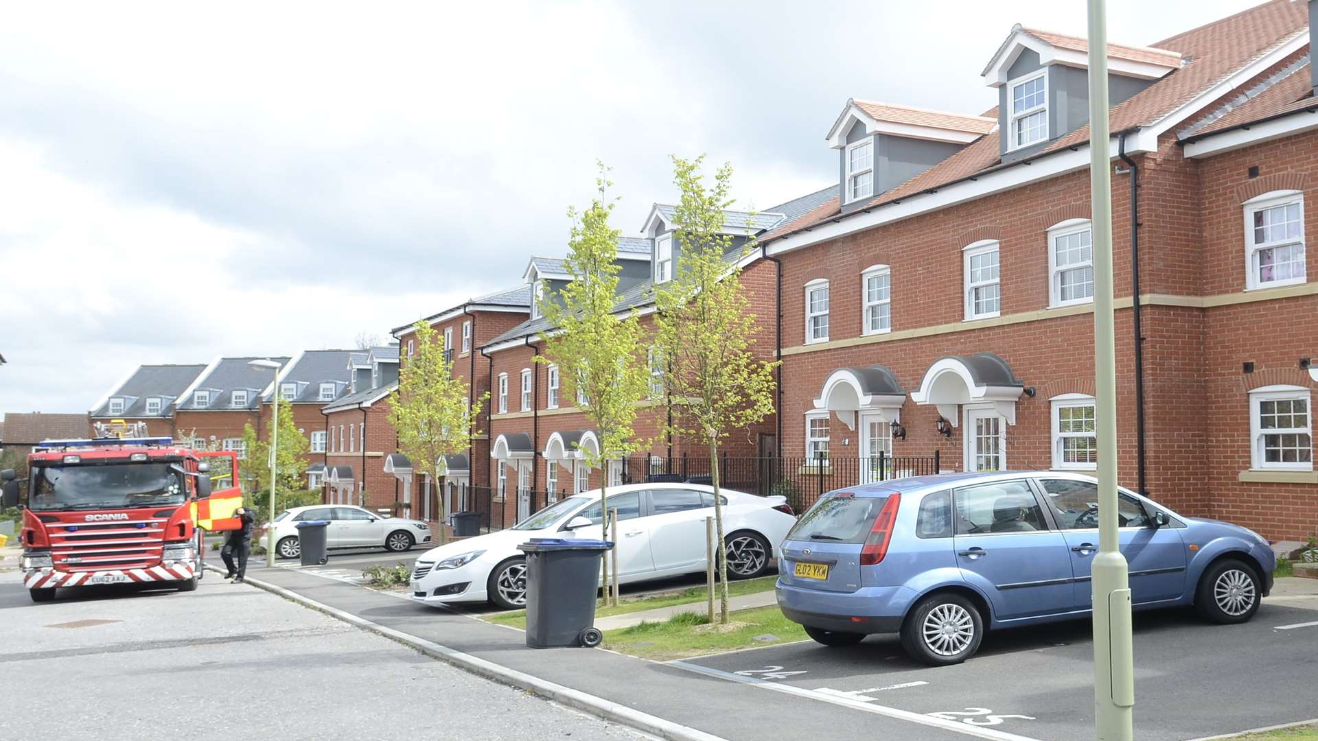 Fire crews were called to the home in Canterbury