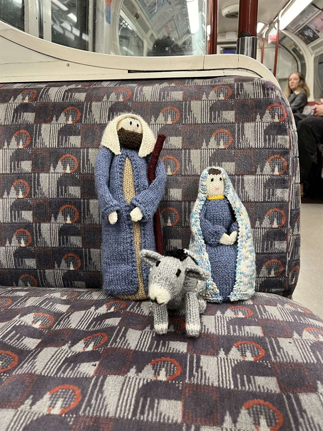 The knitted Nativity figures have been looking for “signs of the Christmas story” (Christ Church, Southgate/PA)