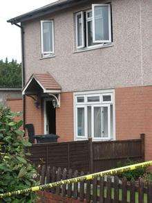 Scene of a blaze in Kingsley Avenue, Dartford