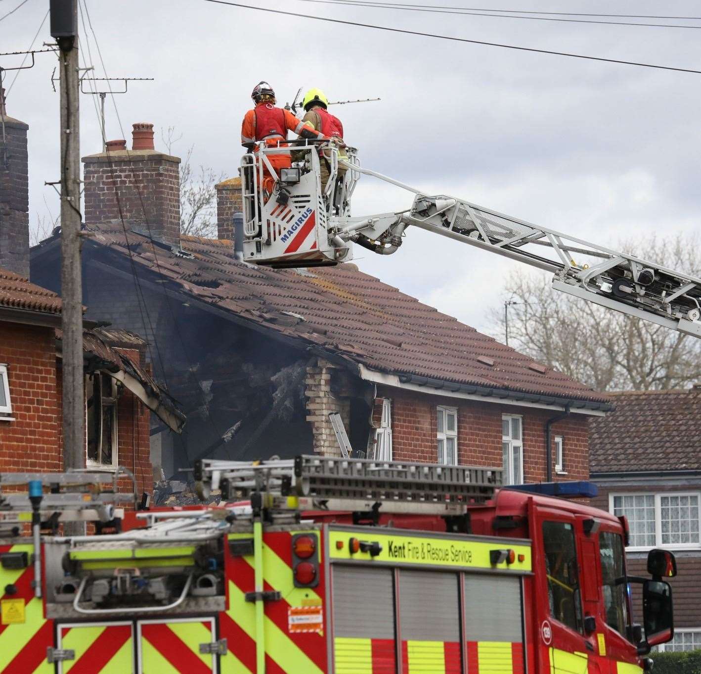 Ashford explosion: Pictures show aftermath of blast as house destroyed ...