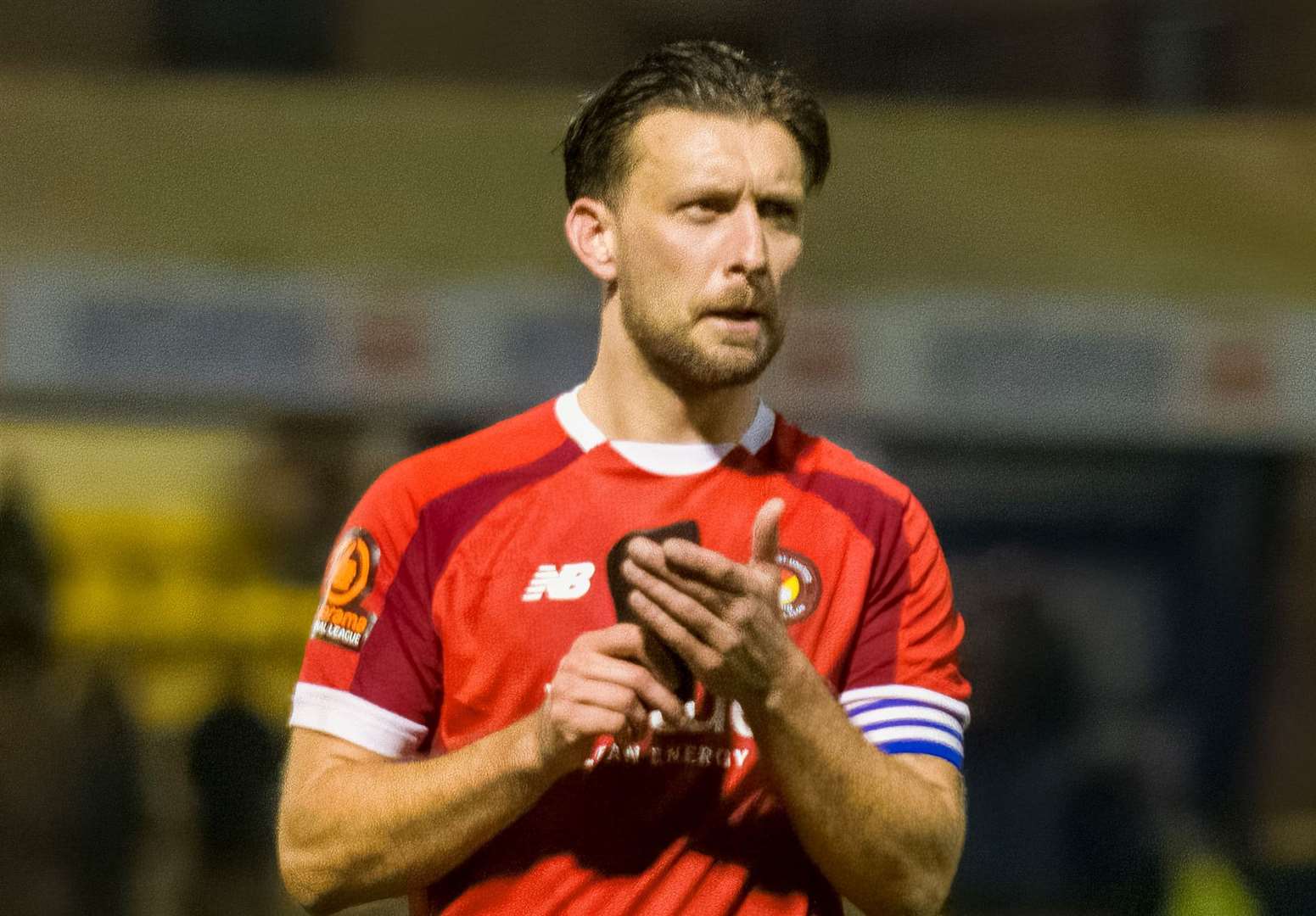 New Ebbsfleet captain Luke O'Neill. Picture: Ed Miller/EUFC