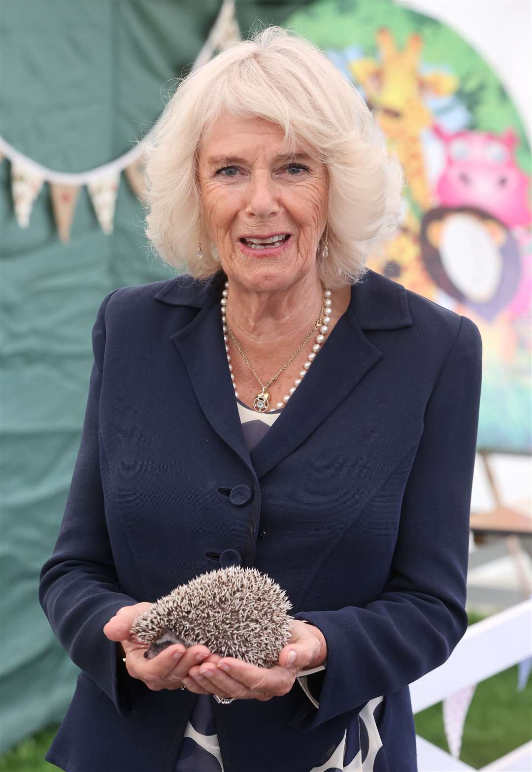 The Duchess of Cornwall holds a hedgehog (Chris Jackson/PA)