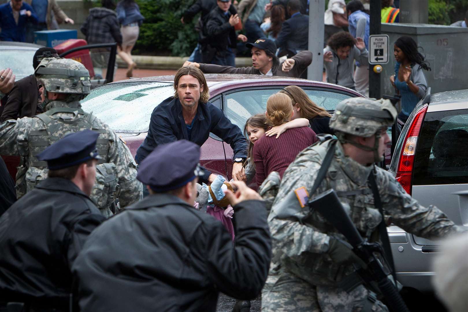 Brad Pitt as Gerry Lane in World War Z. Picture: PA Photo/Paramount Pictures UK.