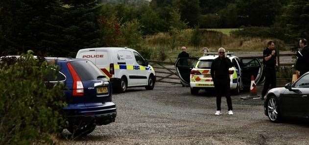 Police at the scene in Staplehurst Road. Picture: UKNiP