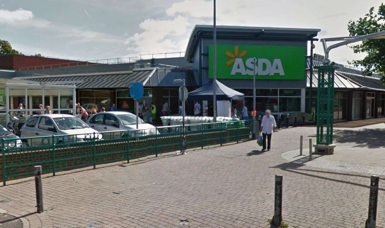 The incident happened at the Asda store in Swanley. Picture: Google