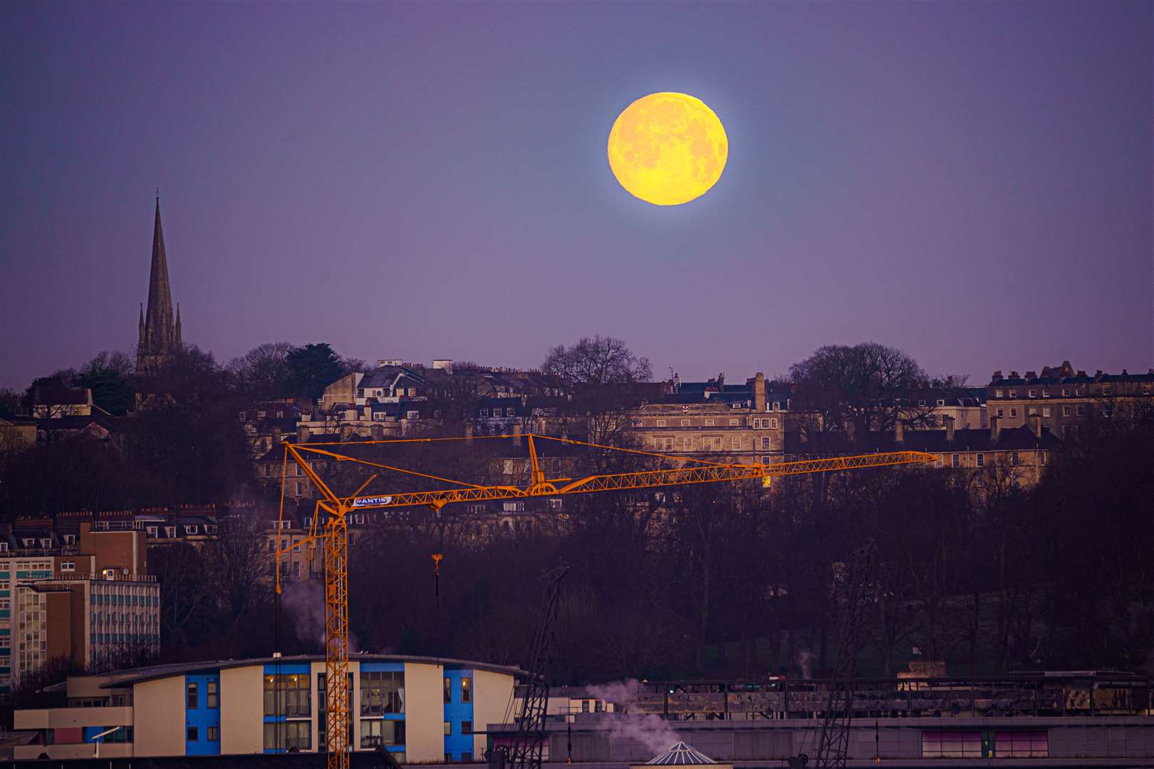 Clear skies across the UK helped the scene (Ben Birchall/PA)