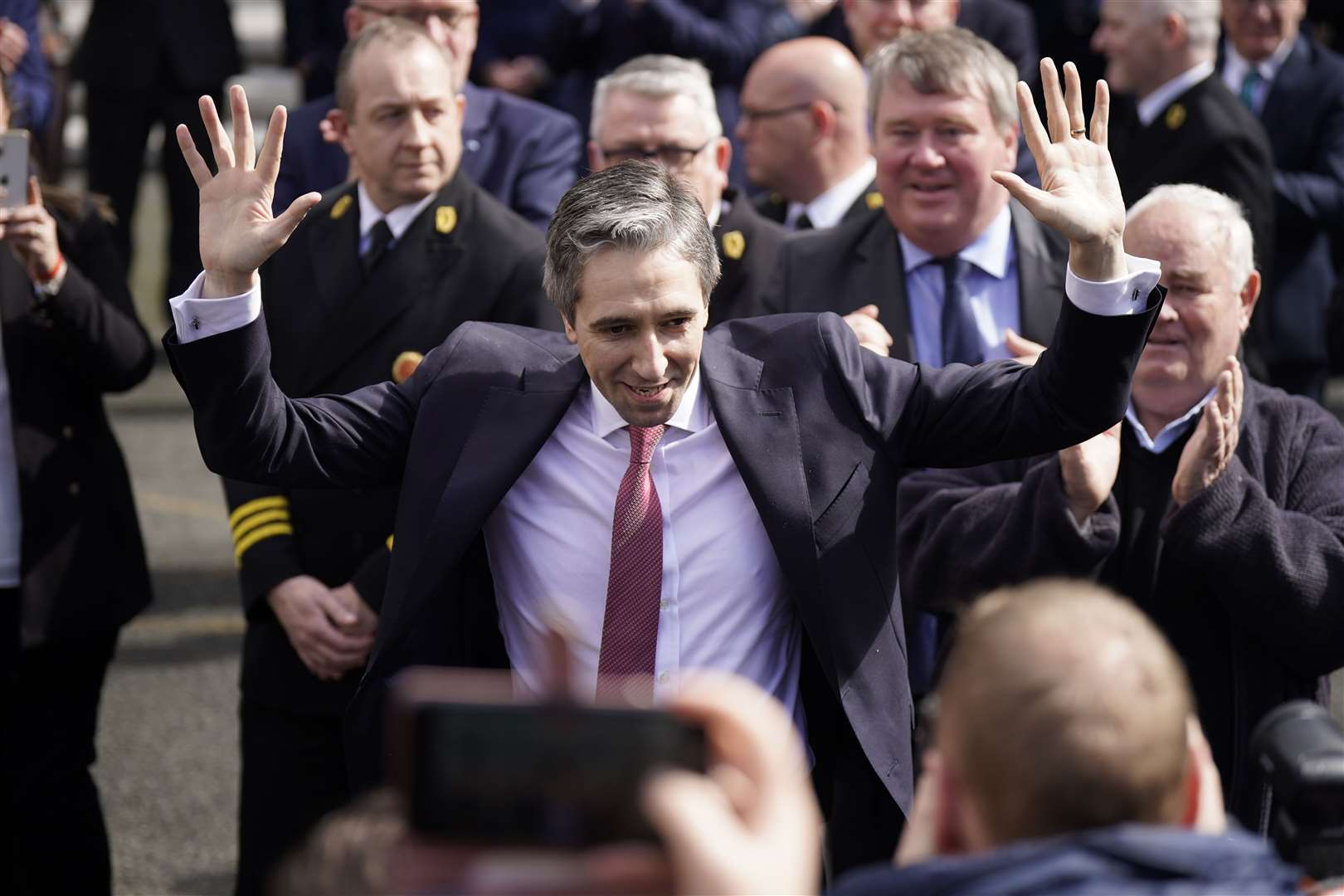 Simon Harris left the Dail after a vote by Irish parliamentarians electing him as the youngest taoiseach in the country’s history in April (Niall Carson/PA)