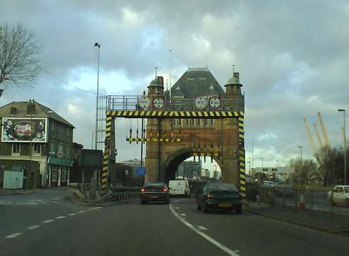 The approach to the Blackwall Tunnel. File picture: Danny Robinson