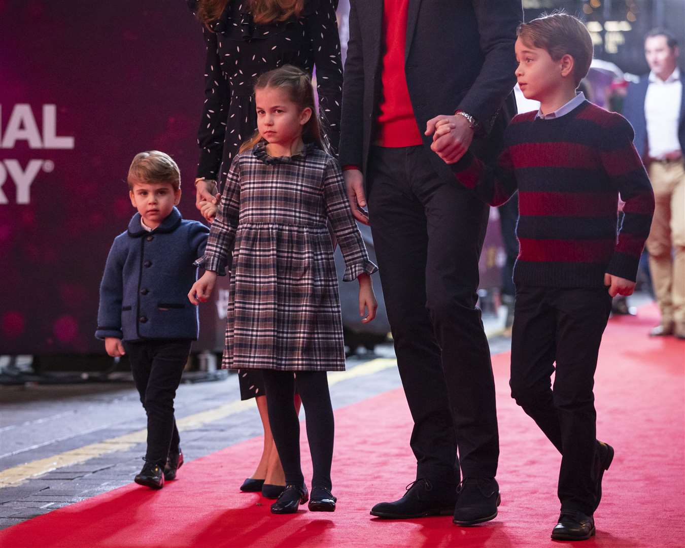 Louis, Charlotte and George are growing up fast (Aaron Chown/PA)