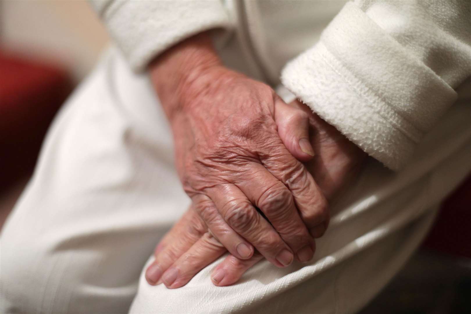 An elderly person’s hands (Yui Mok/PA)