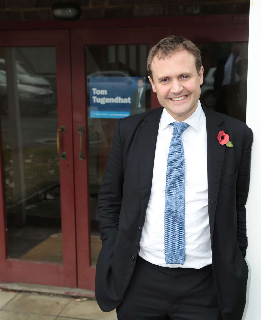 Tom Tugendhat at his constuency office in Tonbridge