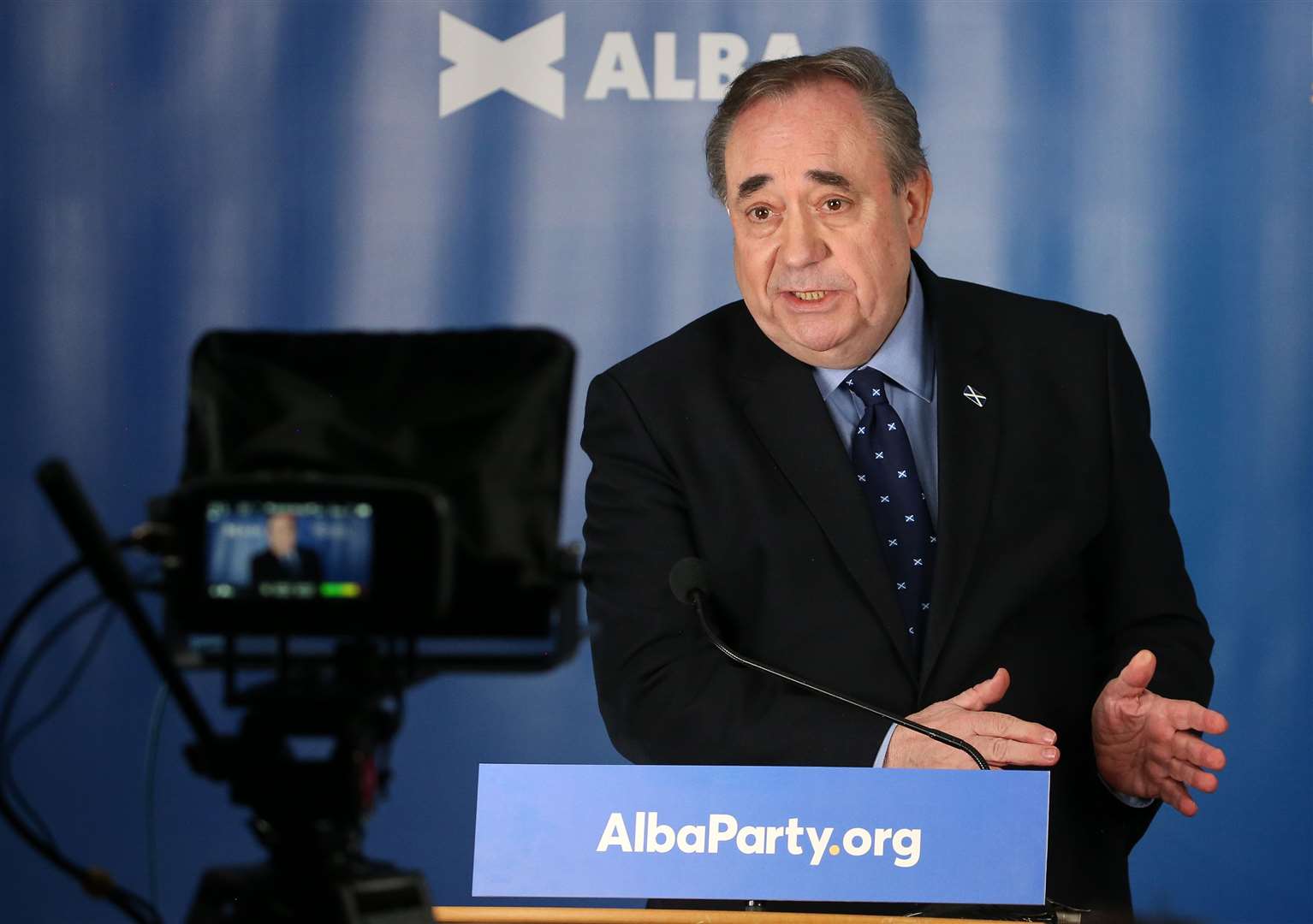 The former first minister will be standing on the Alba Party’s North East regional list (Andrew Milligan/PA)