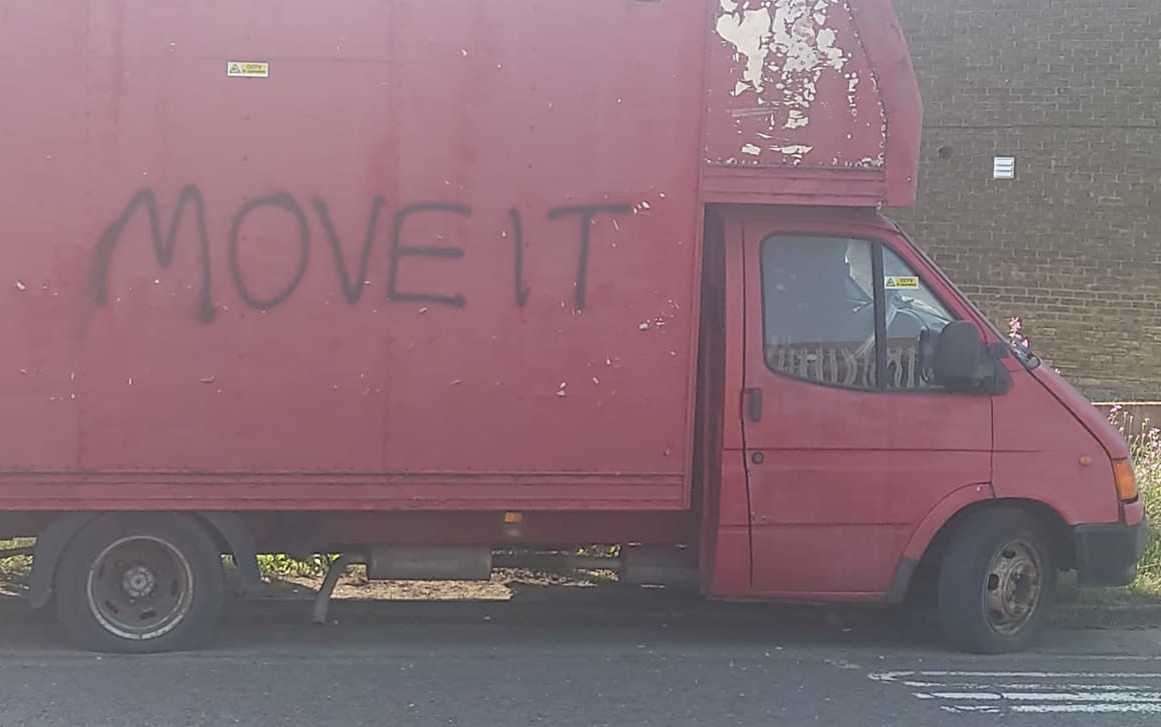A red van has been targeted. Picture: Gary Simmons