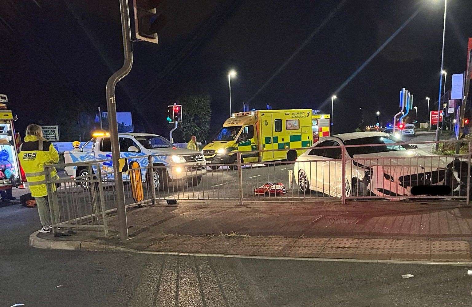 Emergency services were called to a crash in Parkland Road, Herne Bay, off the A2990 Old Thanet Way. Picture: British Transport Police