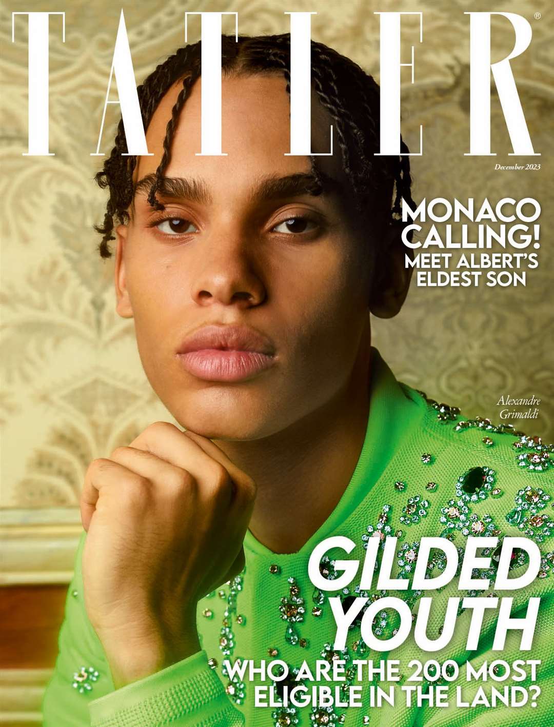 Alexandre Grimaldi on the cover of Tatler’s December issue (Luc Braquet/Tatler)