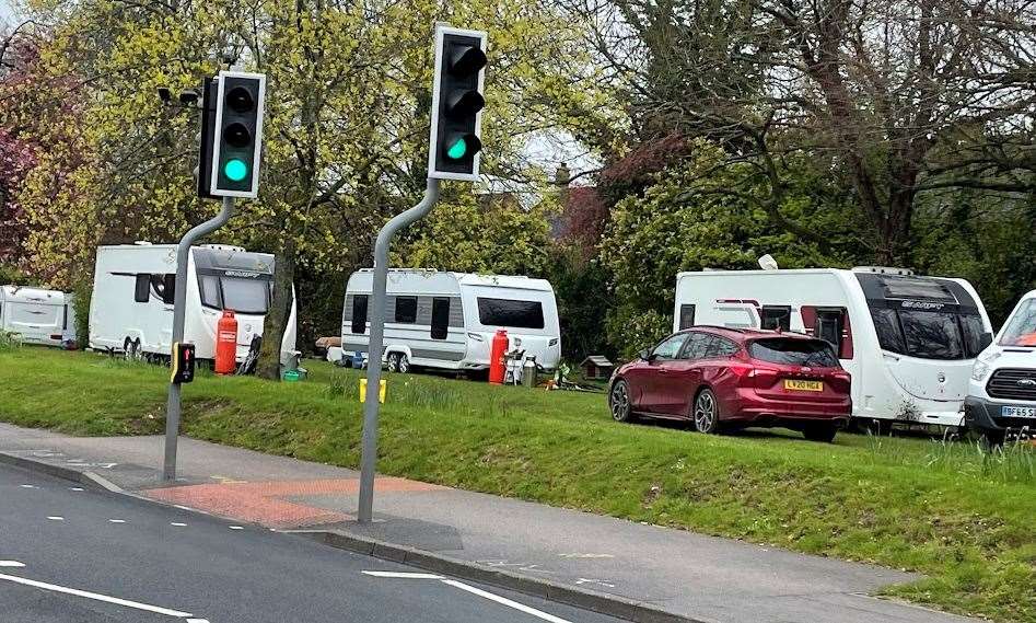 It’s thought the group have moved from an encampment in Swanley