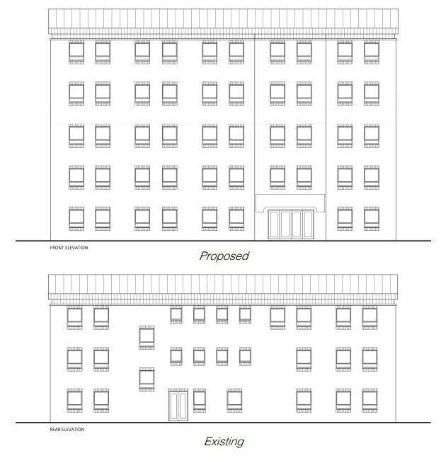 Two storeys would be added to the existing building. Picture: Total Planning