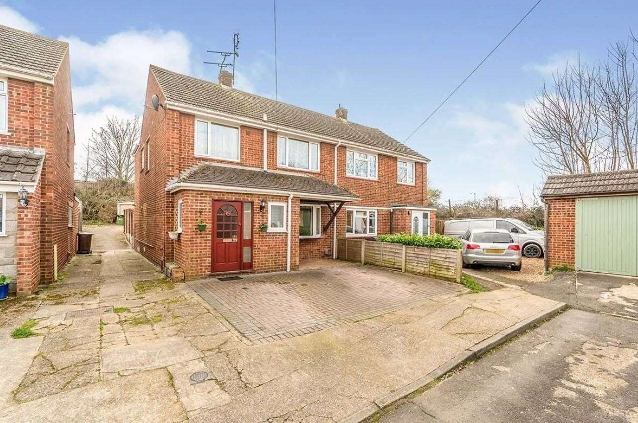 Sittingbourne's cheapest four-bed house is in Roberts Close and is valued at £250,000. Picture: Zoopla / Your Move