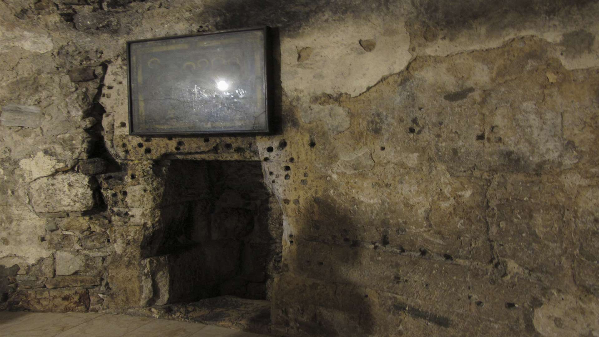 The entrance to the tomb where Jesus was buried